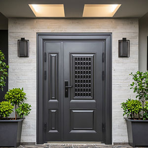 باب دخول صيني فاخر جديد، حديث، عالي الجودة، عازل للضوضاء والحرارة، ومضاد للحريق، من الحديد والصلب عالي الأمان - Product Image 1