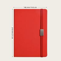 Personalisiertes A5 PU-Leder Notizbuch Hardcover Spiralbindung mit Gummiband Werbe-Logodruck für Geschäftszwecke