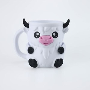 แก้วพลาสติกรูปแมวน่ารักพร้อมหูจับ ลายการ์ตูนสัตว์ สำหรับใช้ในบ้าน - Product Image 4