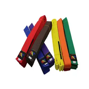 OEM New Best Manufacture 100% Cotton Martial Arts Belt Solid Color Karate Belt For Sale Cheap Price
