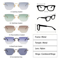 Sitier pour Lunettes de Soleil Unisexe Sans Monture Classiques Rétro de Luxe de Haute Qualité et Élégantes, Personnalisables ODM OEM