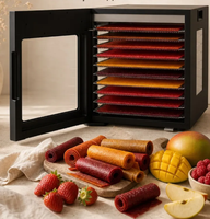 Déshydrateur alimentaire électrique de haute qualité 850W pour usage domestique, appareil de cuisine à commande numérique, capacité de 10 plateaux, chauffage par ventilateur