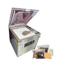 Machine de mise sous vide à chambre unique 640TD à pression contrôlée et à isolation des arômes pour fruits de mer, usage commercial et domestique, en acier inoxydable 304