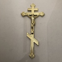 Cercueil montage croix orthodoxe en stock russe funérailles jésus croix cercueil croix cercueil accessoires