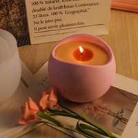 Moule en silicone CARATTE style nordique pour bougeoir en béton, pot de plante incurvé, pot à bougie, pour artisanat en résine Jesmonite