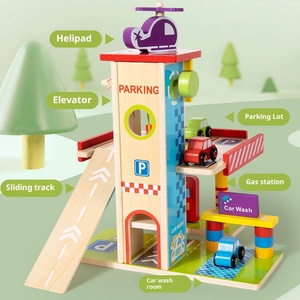 <span class=keywords><strong>Garage</strong></span> de stationnement compact en <span class=keywords><strong>bois</strong></span> écologique certifié CPC, ensemble de <span class=keywords><strong>jeu</strong></span> d'imitation Montessori, jouet de tri de véhicules pour tout-petits, <span class=keywords><strong>jeu</strong></span> de rôle - Product Image 2