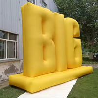 360 degrés personnalisé publicité lumière LED énormes lettres gonflables géantes et Logo Alphabet signes à vendre