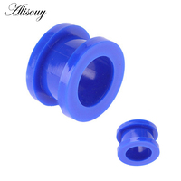 2 Pcs/lot Cheater Acrylic Ear Plugs and Tunnels Ear Expander Stretchers Kit Ear Tragus Piercing Set Body Jewelry 9 Sizes