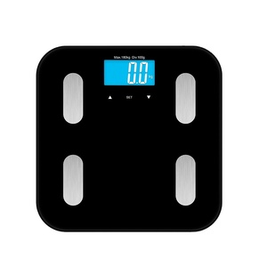 Balance de pesée avec analyseur de <span class=keywords><strong>composition</strong></span> corporelle, écran LCD numérique, verre trempé de sécurité de haute qualité - Product Image 2