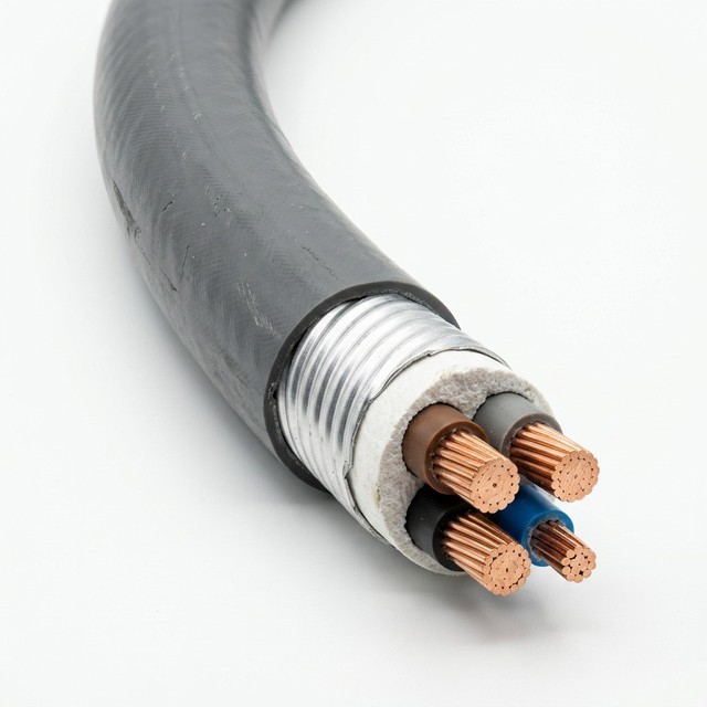 IEC Standard BTLY 3+1 Core Copper Conductor Flexible Mineral Insulated Fireproof Aluminum Sheath Cable 0.6/1kV Emergency Power
