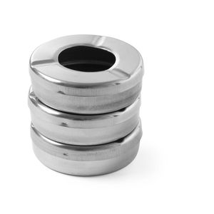 HENDI 3-Piece <b>Outdoor</b> Furniture Set <b>Ashtray</b> <b>with</b> <b>Lid</b> Diameter 90mm and Height 28mm - Product Image 1