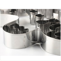 Alat Pembuat Kue 3D Stainless Steel Cetakan Pemotong Kue Gingerbread Man Natal Ukuran Besar