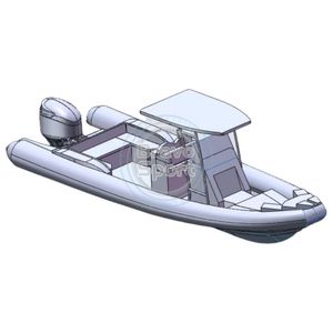 Rhib 760 Gommoni <span class=keywords><strong>Barca</strong></span> Da Pesca, Bote Inflable de Aluminio con Motor - Product Image 2