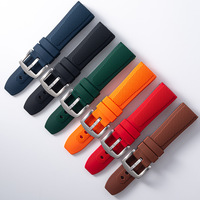 Bracelet de montre en silicone respirant 22 24 mm pour sport de plein air et plongée, à dégagement rapide, vente en gros, personnalisable OEM ODM