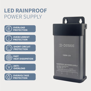 مزود طاقة <span class=keywords><strong>LED</strong></span> مقاوم للمطر للوحات الإعلانية المضيئة مع شهادة BIS، مزود طاقة تحويلي 100 واط 12 فولت - Product Image 1