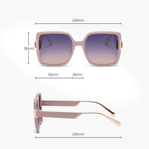 Gafas de Sol Polarizadas Cuadradas con Montura Completa, Ligeras, con Protección UV400 para Uso Unisex en Exteriores - Product Image 3