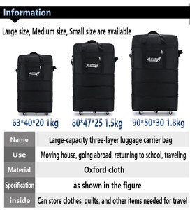 <span class=keywords><strong>Bolsa</strong></span> <span class=keywords><strong>de</strong></span> Viaje Expandible <span class=keywords><strong>de</strong></span> Gran Capacidad con Ruedas Universales, Plegable, Telescópica, con Cierre <span class=keywords><strong>de</strong></span> Cremallera y Patrón <span class=keywords><strong>de</strong></span> Letras Oxford - Product Image 1