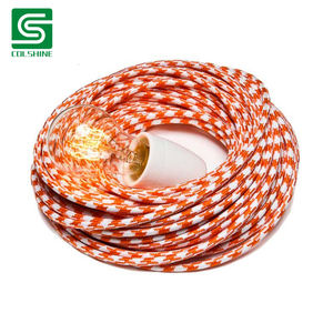 Câbles de <span class=keywords><strong>suspension</strong></span> en PVC tressé de style vintage <span class=keywords><strong>pour</strong></span> créer une ambiance rustique naturelle, <span class=keywords><strong>suspension</strong></span> murale en <span class=keywords><strong>tissu</strong></span> tressé - Product Image 3