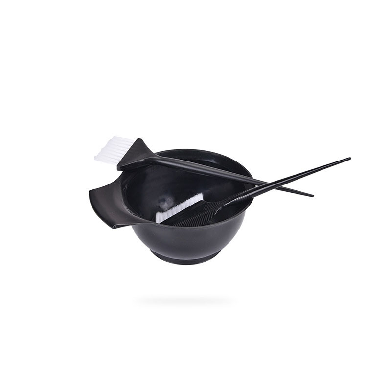 Инструменты для салона окрашивания из 3 предметов, набор из роскошной пластиковой чаши для смешивания с кисточкой для окрашивания волос