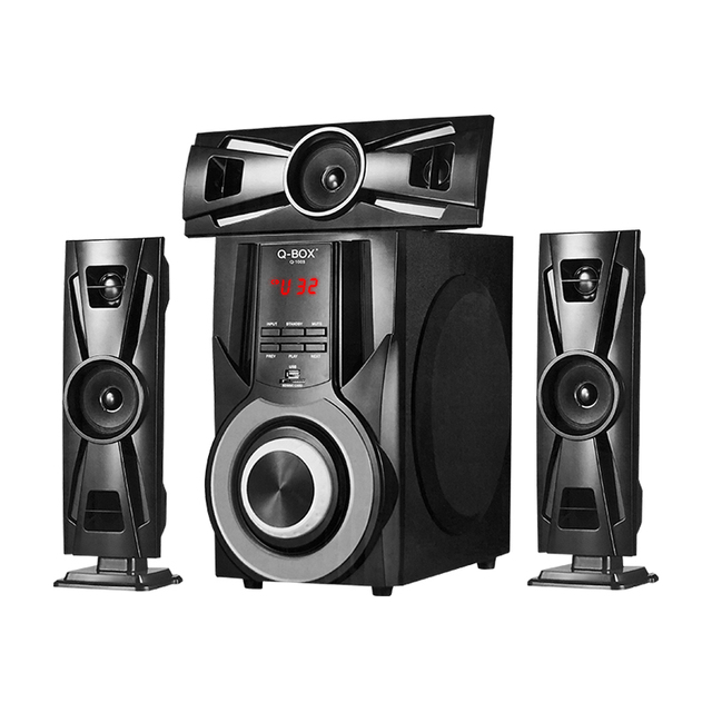 Qbox Q1003 New Wood Woofer Bass Sound Home Audio Subwoofers Amplifier Speaker