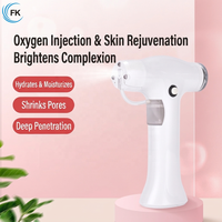 Appareil de mésothérapie à jet d'eau et d'oxygène haute pression pour l'hydratation et le rajeunissement du visage, vaporisateur nano portatif, injecteur facial