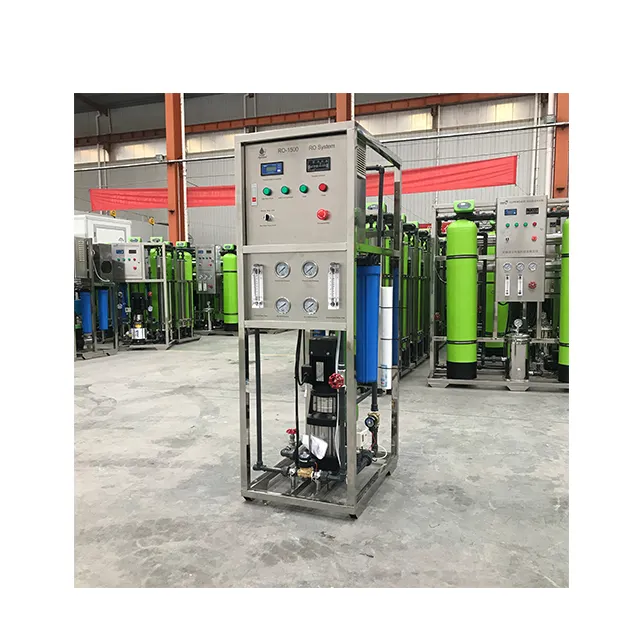 Sistema RO Industrial para tratamiento de purificador de agua 1500GPD