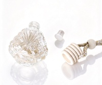 Flacon diffuseur de parfum de luxe vide de 14 ml en verre avec bouchon en bois – Personnalisable pour remplir votre parfum