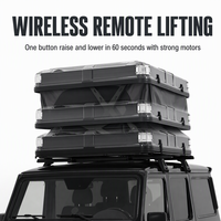 Tente de toit rigide électrique YYD OVERLAND avec application et télécommande, ouverture automatique en 60 secondes, pour observation des étoiles, en tissu 600D imperméable, pour 2 à 3 personnes