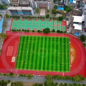 青州L004-L 50毫米合成户外足球场人造草地毯足球运动地板 - Product Image 1