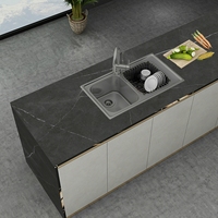 Nouveaux armoires de cuisine de comptoir modulaires en acier inoxydable sur mesure meubles armoire Armarios De Cocina avec îlot automatique