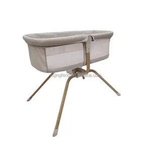 High Quality European Baby Swing Bed Luxury Small Size Wholesale Baby Swing Bassinet Easy To Install Foldable Newborn Baby Cot