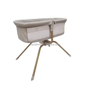 Hoge Kwaliteit Europese Baby Schommel Bed Luxe Klein Formaat Groothandel Baby Swing Wieg Eenvoudig Te Installeren Opvouwbaar Pasgeboren Babybedje