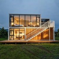 Maison conteneur en acier extensible et respirante de luxe avec design européen pour atelier, bureau à domicile, hôtel, villa, appartement, parc