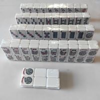 160 Pièces de Tuiles de Mahjong Américaines Personnalisées en Acrylique – Idéal pour Soirées Festives à Domicile, Cadeau de Fête, Tuiles de Mahjong pour Halloween