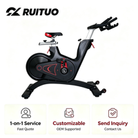 Vélo d'exercice rotatif magnétique en acier pour la maison
