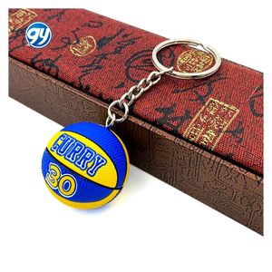 Nuevo Diseño de Llavero de Cuero PU con Estrellas del Baloncesto <span class=keywords><strong>Lebron</strong></span> y Curry, Colgante para Bolsos, Llavero 3D para Fanáticos - Product Image 3