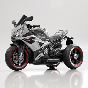 <span class=keywords><strong>Moto</strong></span> électrique classique 12V à double moteur pour enfants, 3 roues stables, musique, lumières LED, jouet à roulettes pour l'extérieur A16-3 - Product Image 4