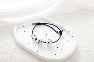 2025 Nueva gran oferta joyería pulsera hilo de cera trenzado Halloween calabaza cabeza calavera fantasma 16mm pulsera de cuentas de madera - Product Image 4