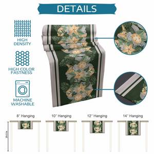 Runner da Tavola Natalizio con Motivo a Stelle, Impermeabile, in <span class=keywords><strong>Cotone</strong></span> di Alta Qualità, Set Runner e Tovagliette per Casa - Product Image 5