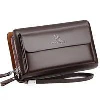Genuine Leather Mens Clutch Bag Briefcase 12 Inches Large Handbag Pochette  Steamer Black - China Men Clutch Bag and Fashion Handbag price