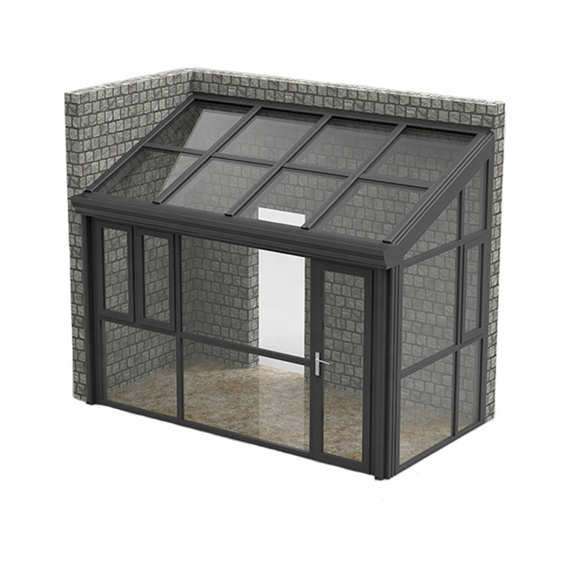 Sunroom Прикрепленный дом из АБС-стекла твердая стена модульная садовая комната алюминиевый крыльцо летний дом или садовые здания