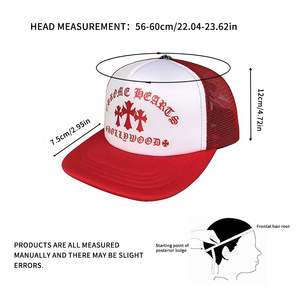 Chrome Hearts Baseball Cap Mesh Breathable Embroidered <b>Cross</b> Design Style Unisex Hat Custom Embroidery Cotton Outdoor - Product Image 5