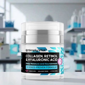 Hot grosir OEM disesuaikan kolagen SimplyVital krim leher Retinol Leher Krim Pelembab anti-kerut mengencangkan garis cahaya - Product Image 5