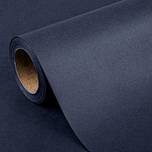 Papier d'emballage kraft bleu marine vierge recyclable personnalisé en promotion pour emballage cadeau, artisanat DIY, respectueux de l'environnement - Product Image 1