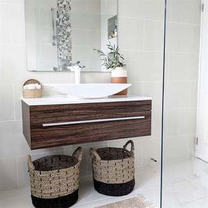 Meuble de salle de bain suspendu moderne de luxe avec lavabo simple de 30 pouces résistant à l'eau - Product Image 3