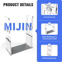 Système de détection de sécurité MIJIN 13,56 MHz HF RFID pour contrôle d'accès intelligent en bibliothèque, comptage du flux de personnes en temps réel, ISO 15693