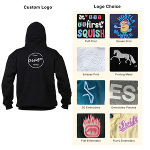 Vente en gros pull 310 GSM épais hommes pull à capuche sweats à capuche personnalisés poids lourd doux coton vierge <span class=keywords><strong>Ninja</strong></span> polaire à capuche pour homme - Product Image 2