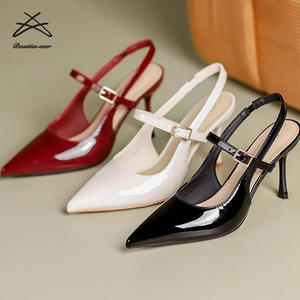 Nuove taglie forti da donna primavera estate Sexy <span class=keywords><strong>Mary</strong></span> <span class=keywords><strong>Jane</strong></span> <span class=keywords><strong>scarpe</strong></span> eleganti da donna a punta a Stiletto tacchi alti sandalo <span class=keywords><strong>scarpe</strong></span> col <span class=keywords><strong>tacco</strong></span> - Product Image 1