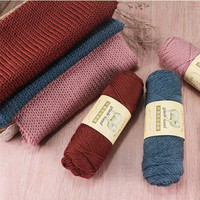Fil à tricoter en laine mérinos 2,5 mm pour écharpe, chapeau, manteau, fil à crocheter fait main, 100g, vente en gros