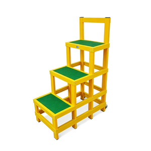 Marchepied en PRV résistant à la corrosion avec grille antidérapante verte pour tour de refroidissement - Product Image 6